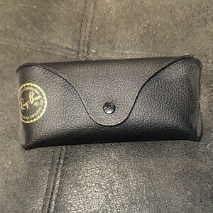 Ray-Ban Black Sunglasses Case with Gold Logo